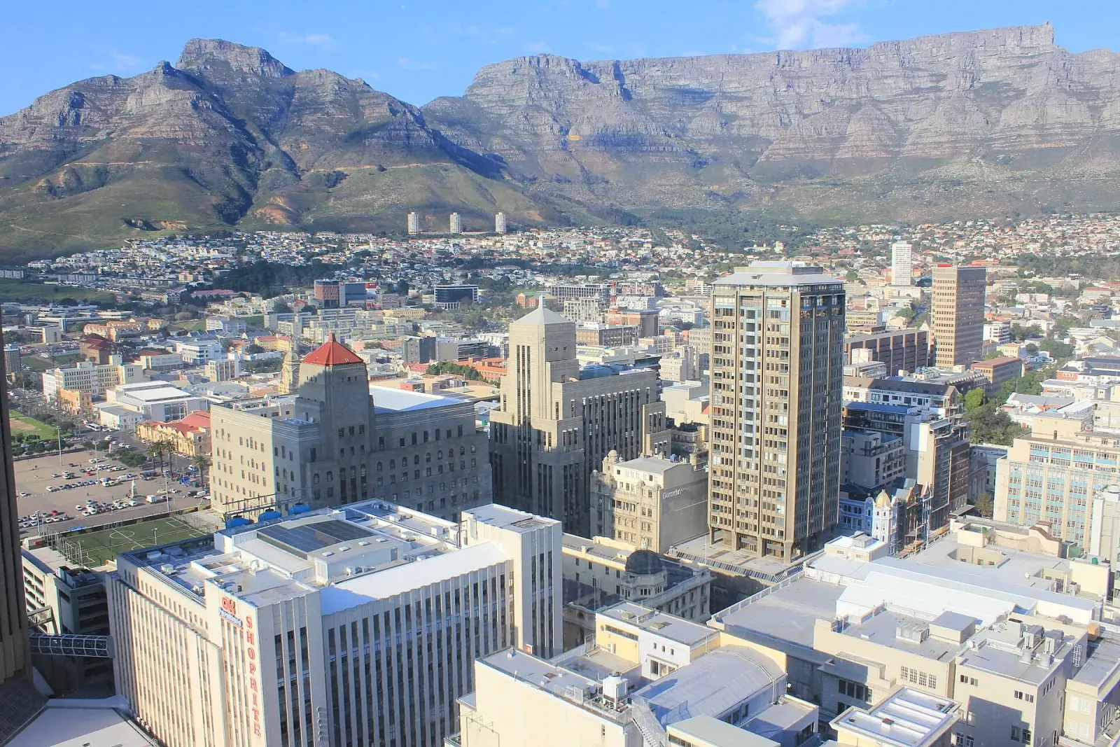 Cape Town spread beneath Table Mountain
