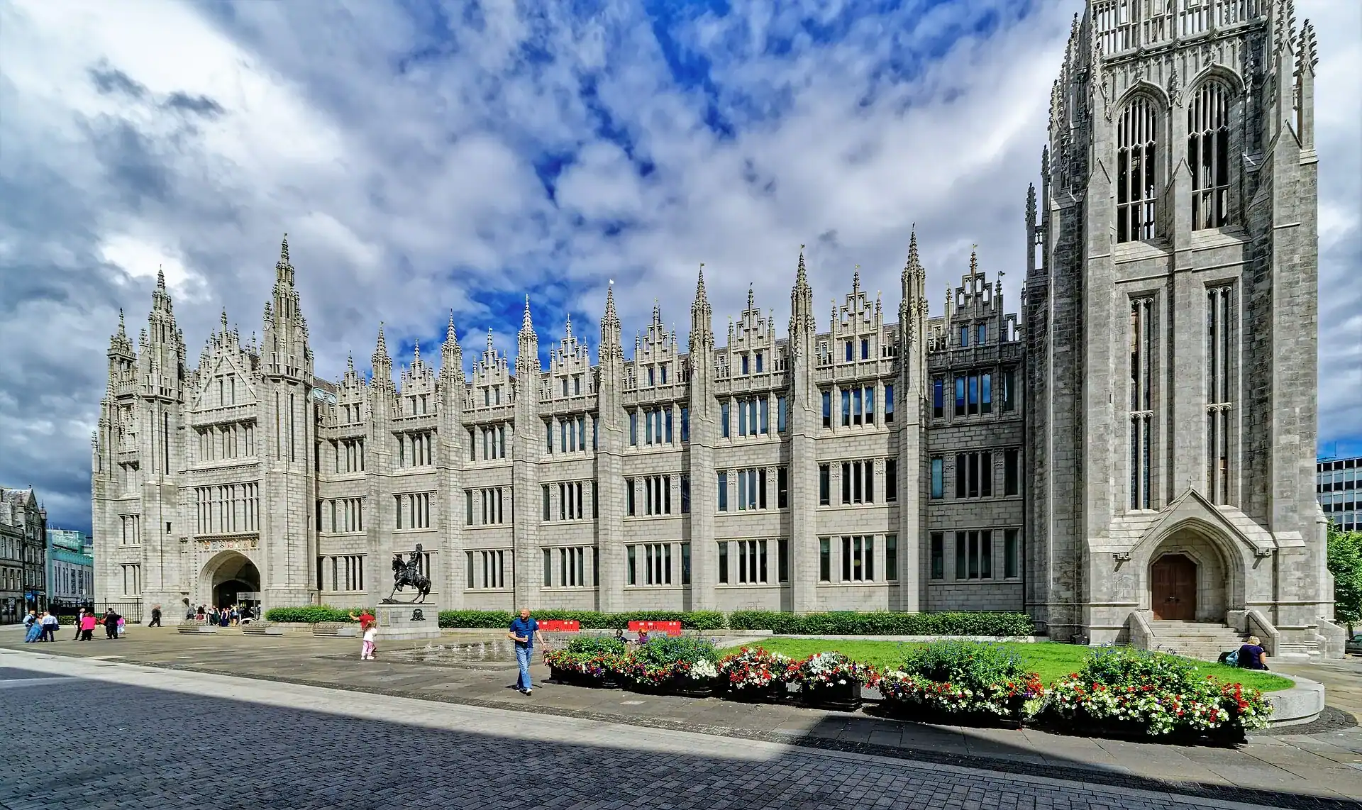 Marischal College in Aberdeen, the granite the city is named for
