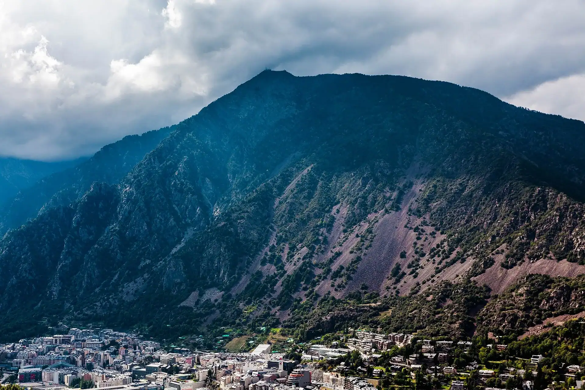 The Pyrenean slopes above Andorra la Vella