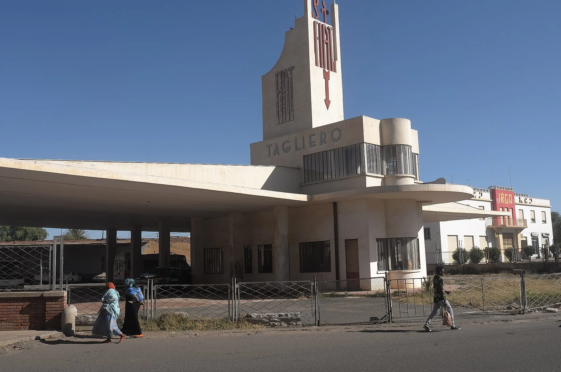The Fiat Tagliero service station in Asmara, built in 1938