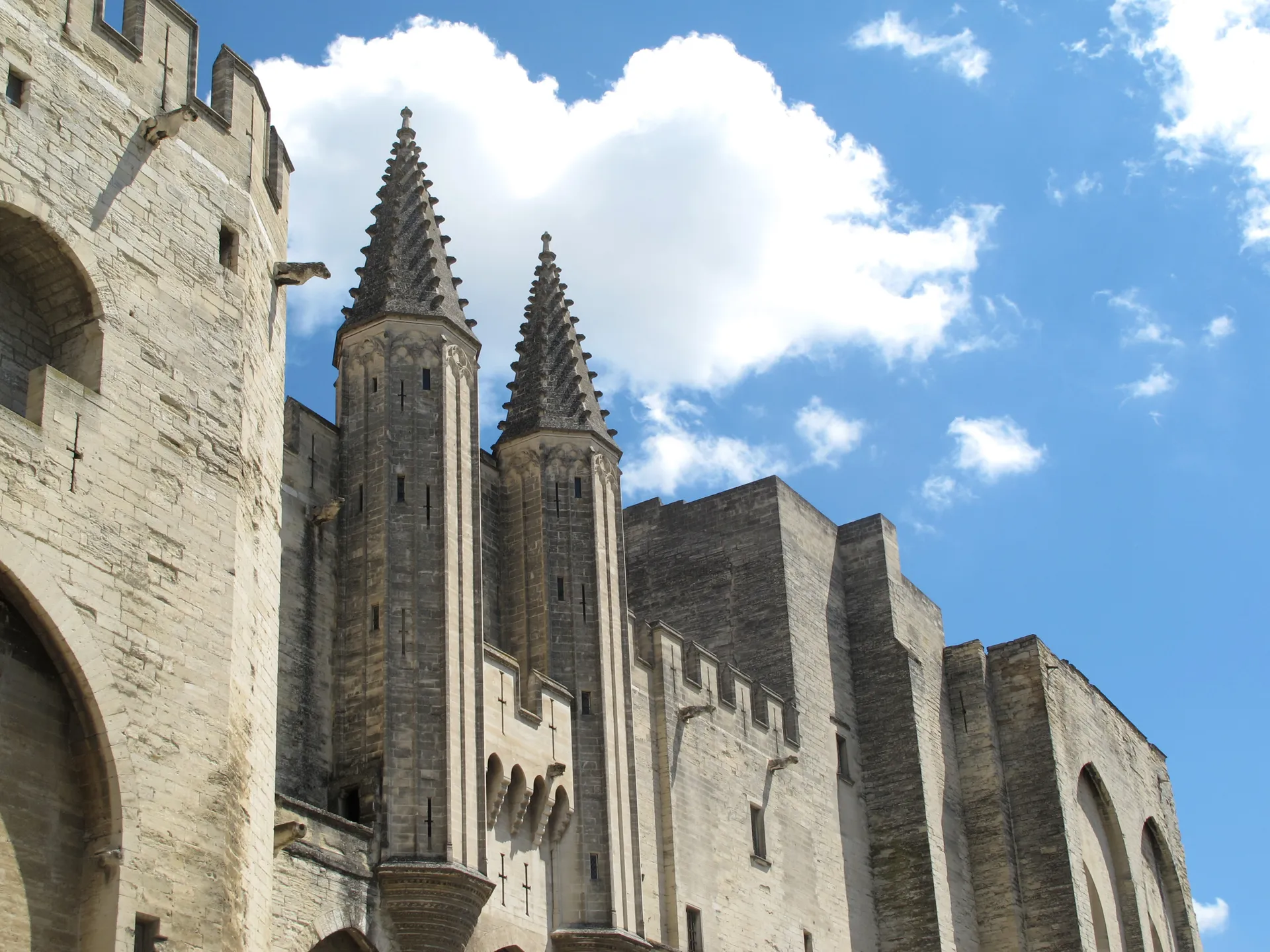 The Palais des Papes in Avignon, France