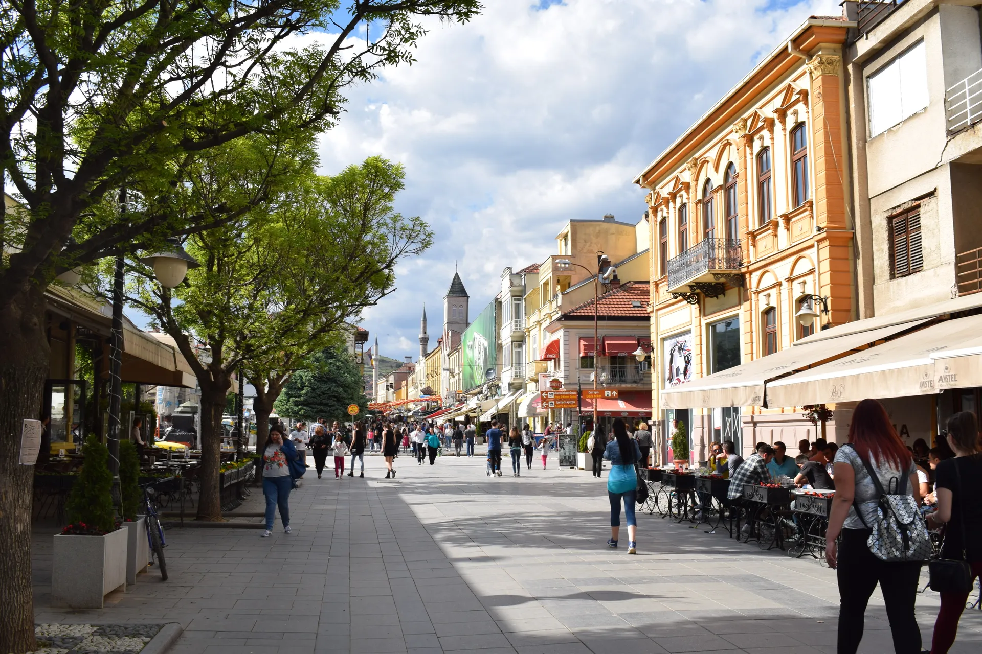 The Shirok Sokak promenade of Bitola, North Macedonia