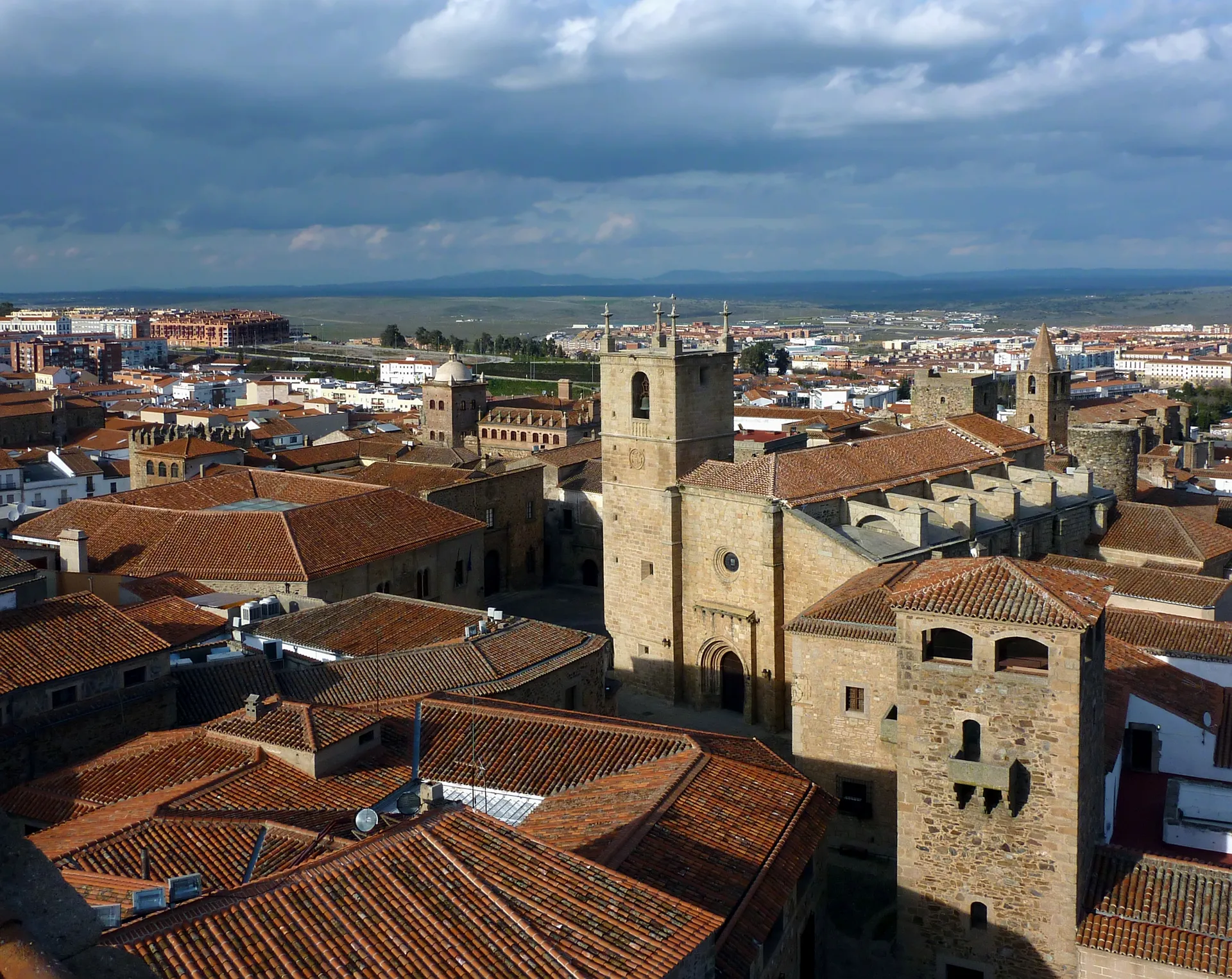 The medieval old town of Caceres, Spain