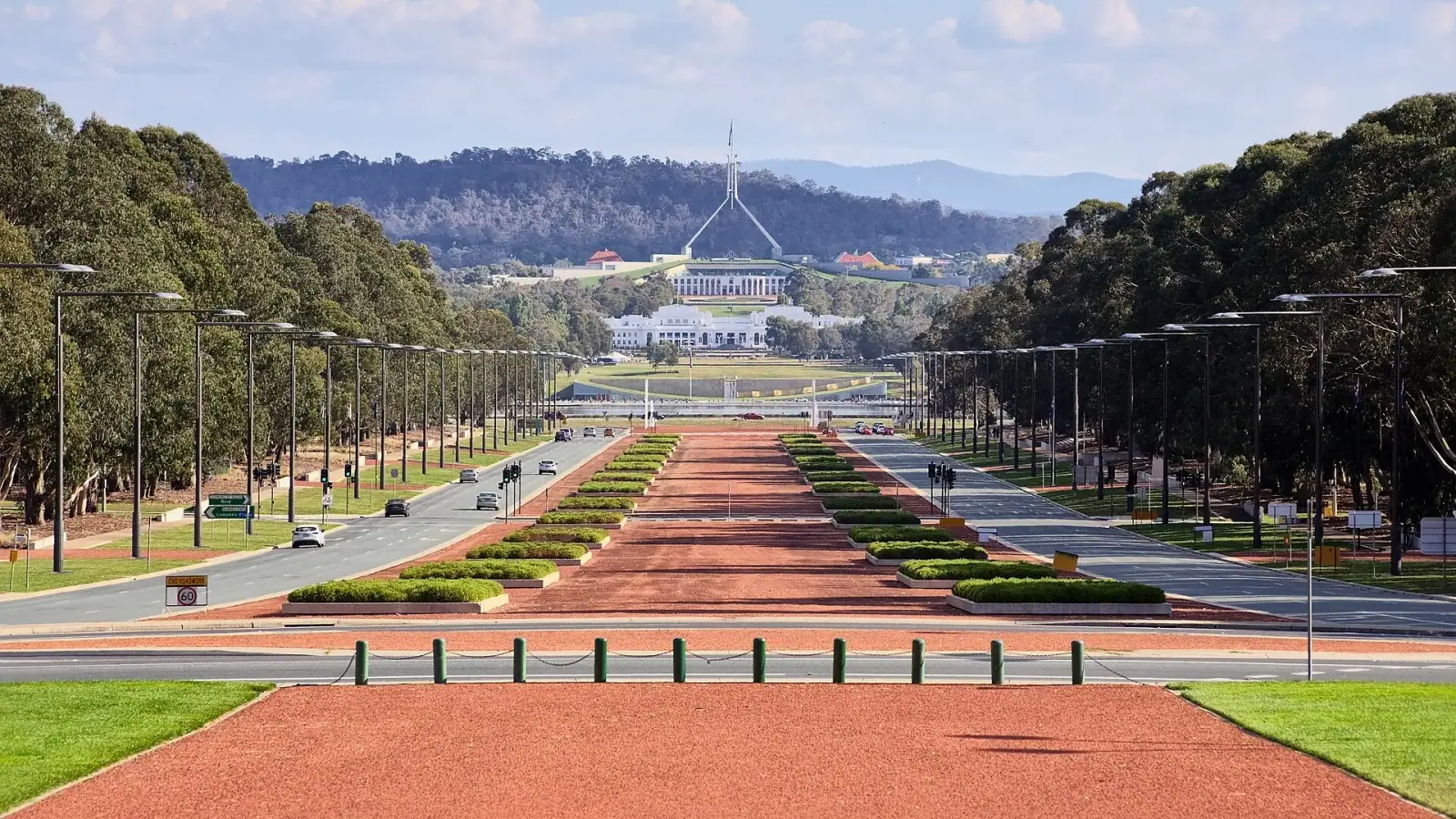 ANZAC Parade looking toward Parliament House, Canberra