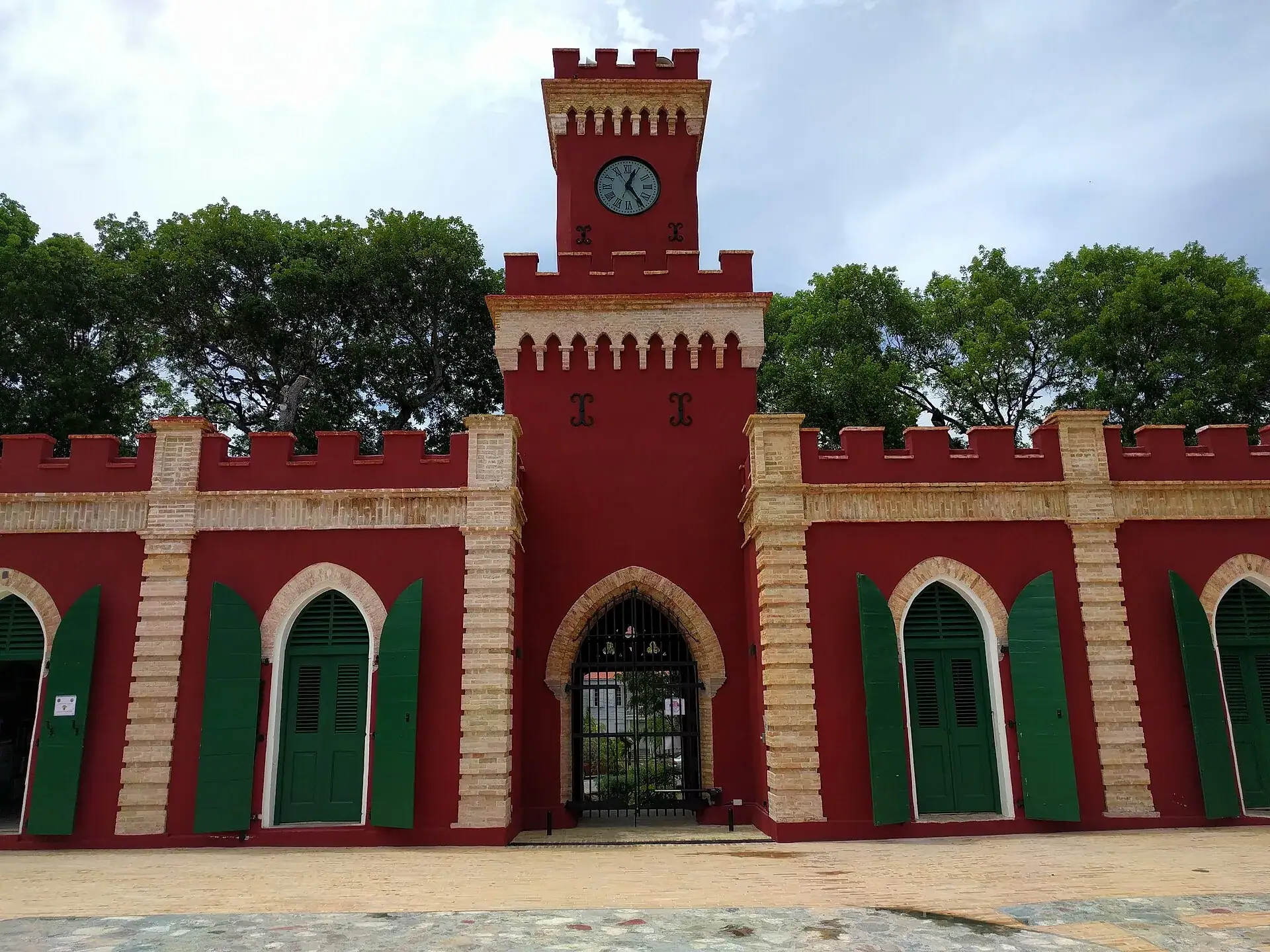 Fort Christian, the red Danish fort in Charlotte Amalie