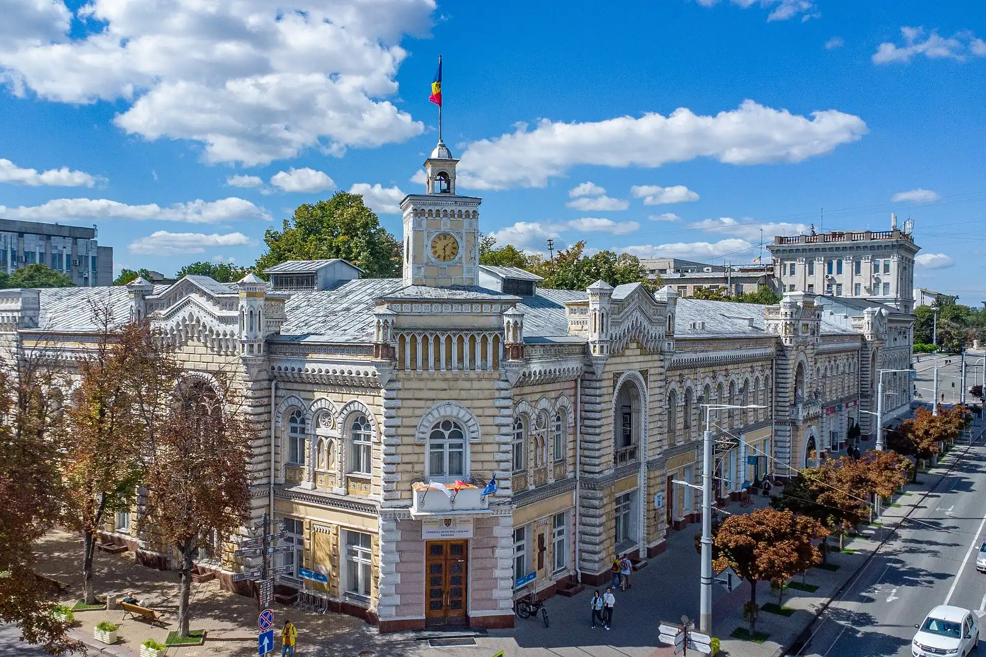 Chisinau City Hall on the main boulevard