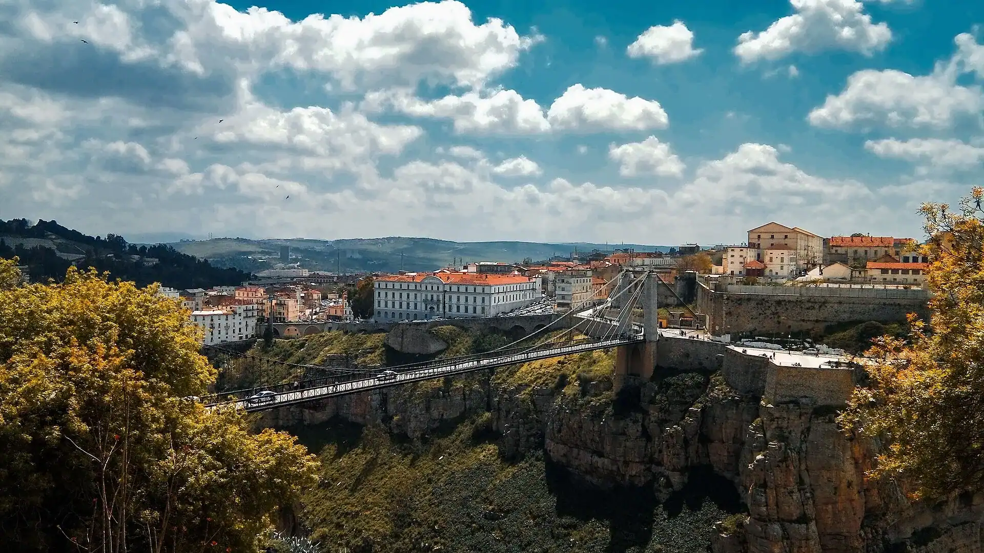 Constantine on its rock, with the Rhummel gorge cut below the city