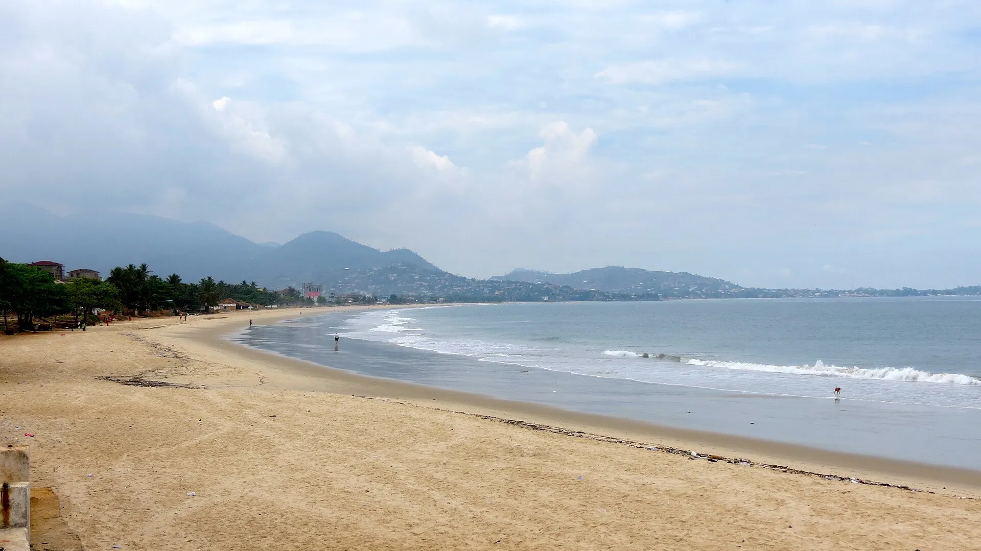 A beach on the Freetown peninsula
