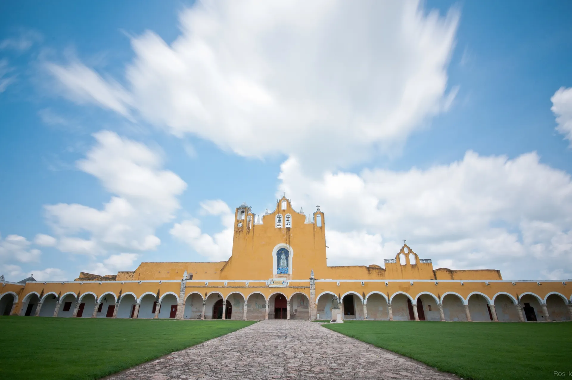 The yellow convent of Izamal, Mexico