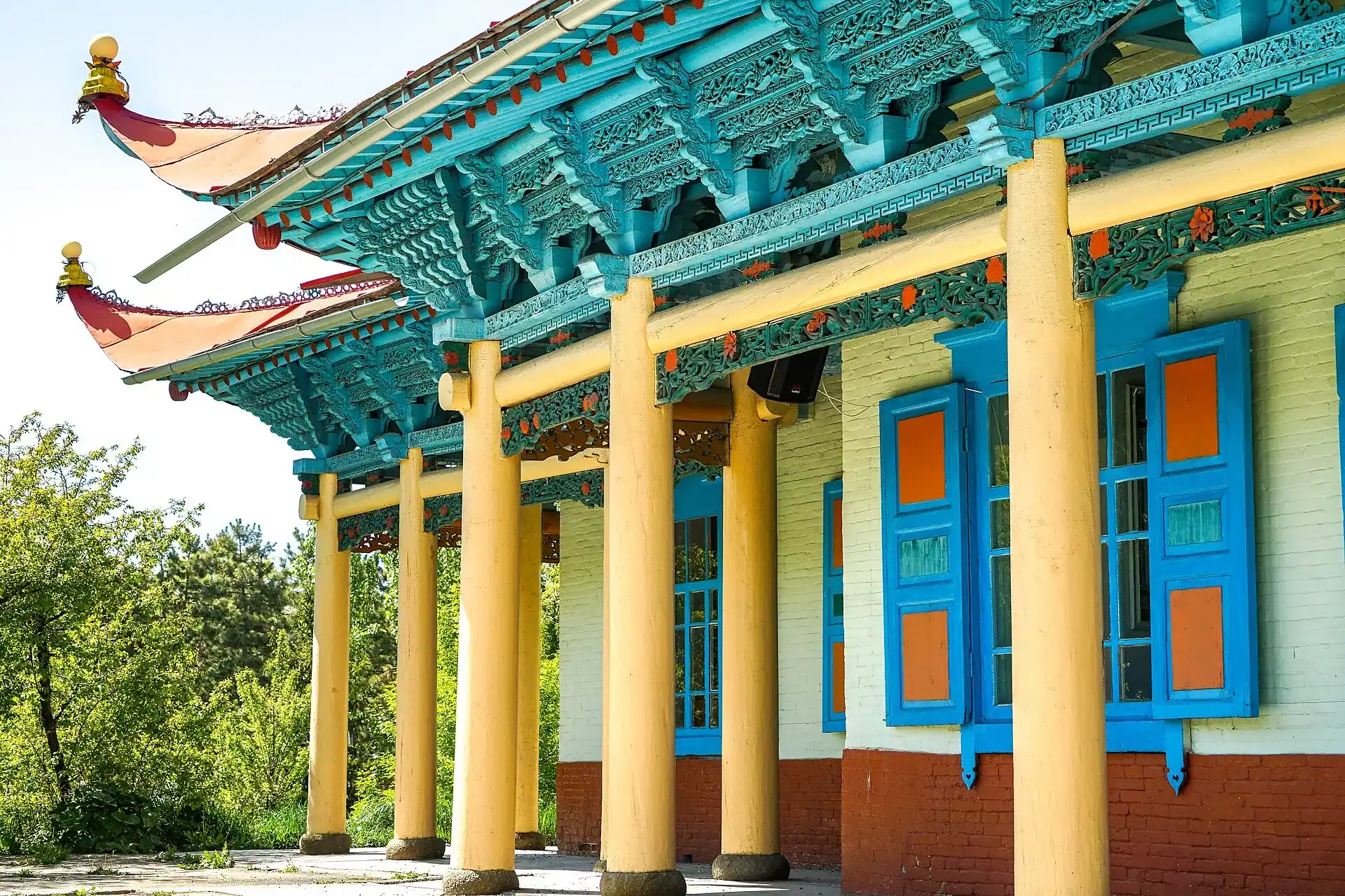 The wooden Dungan Mosque at Karakol