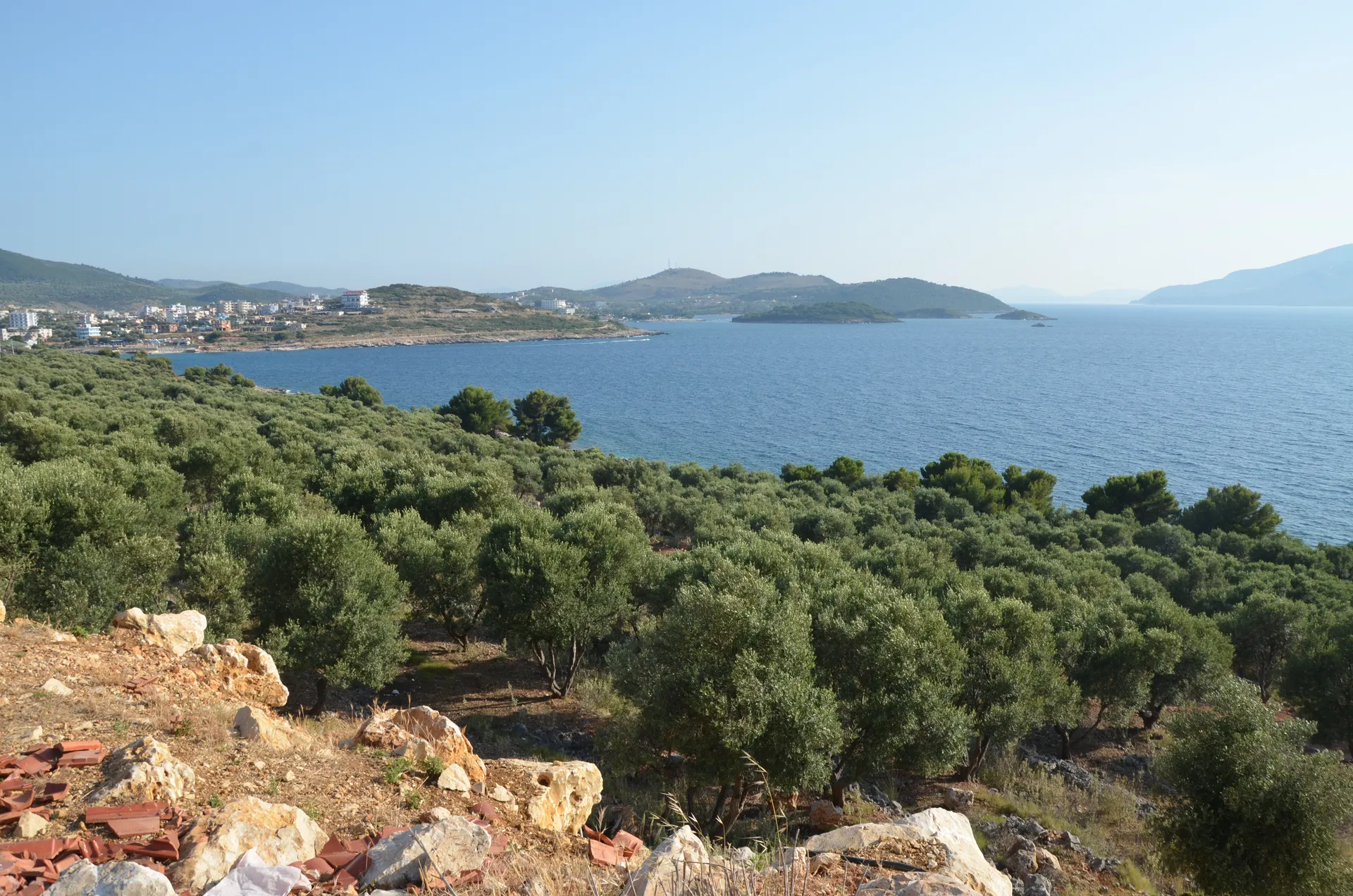 The coast and islets of Ksamil, Albania