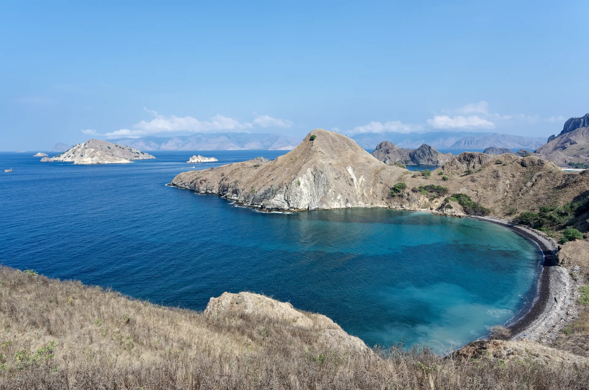 Padar Island in Komodo National Park near Labuan Bajo, Indonesia