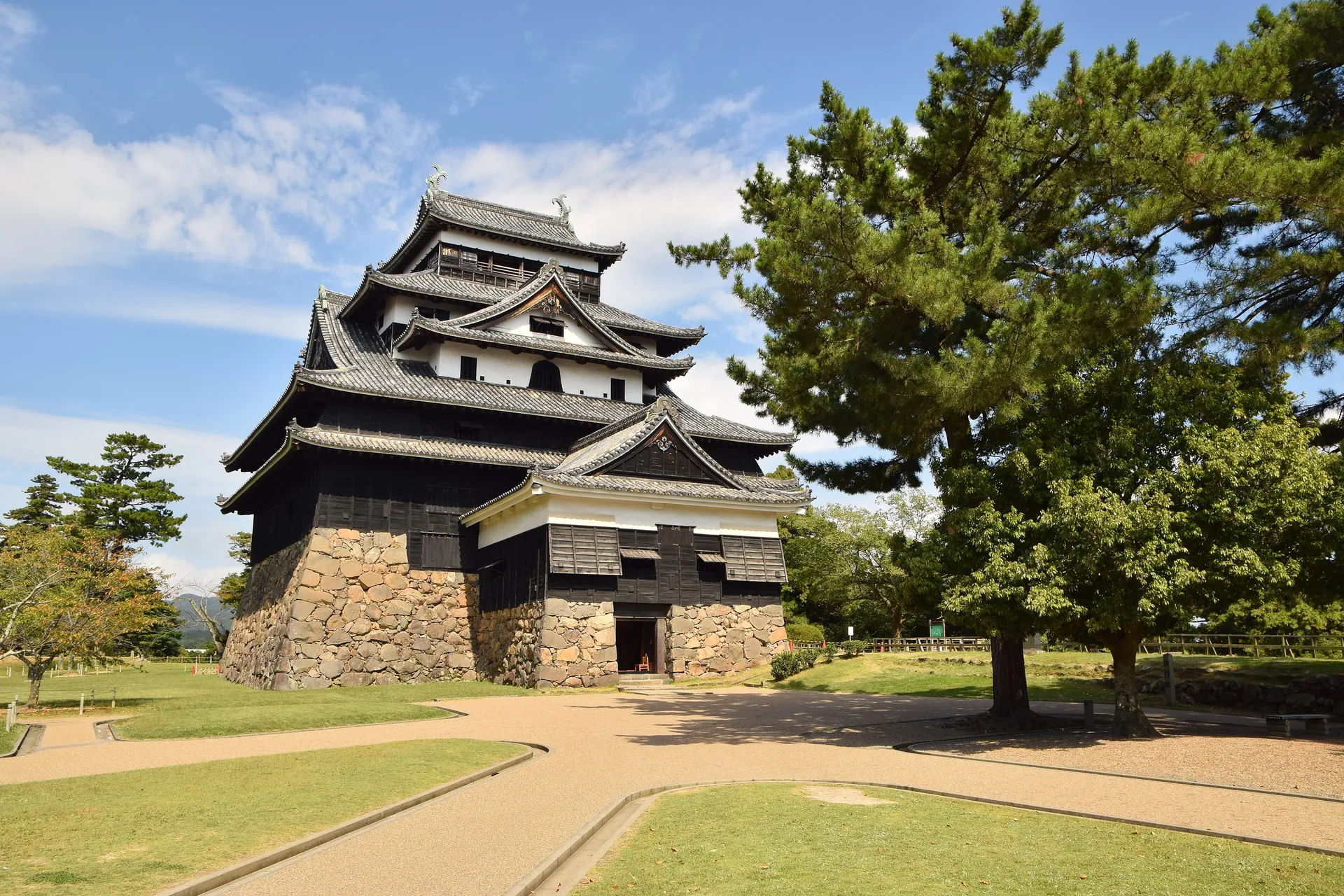 The original wooden keep of Matsue Castle, Shimane, Japan