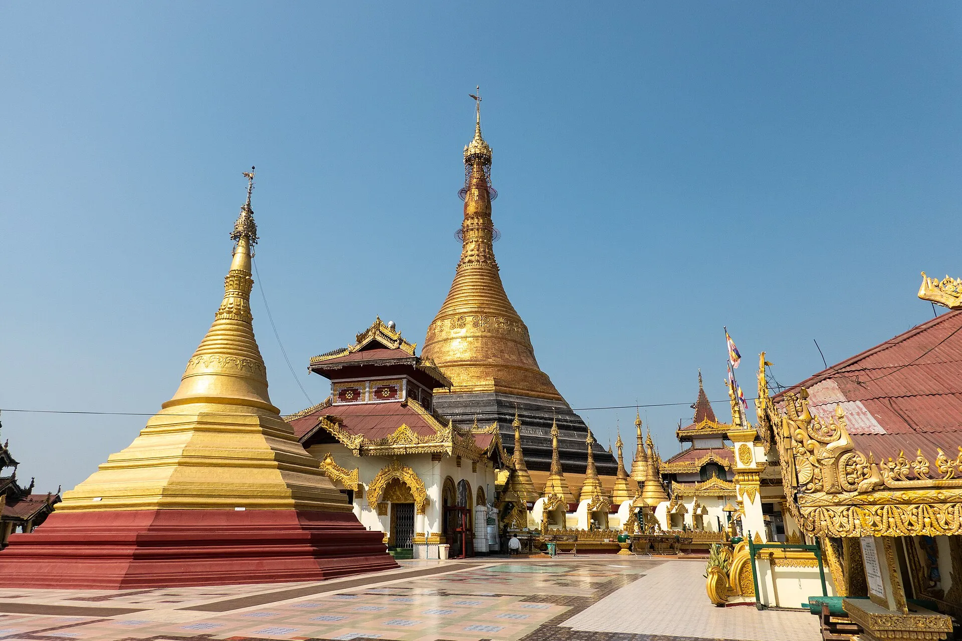 The Kyaikthanlan Pagoda on the ridge above Mawlamyine