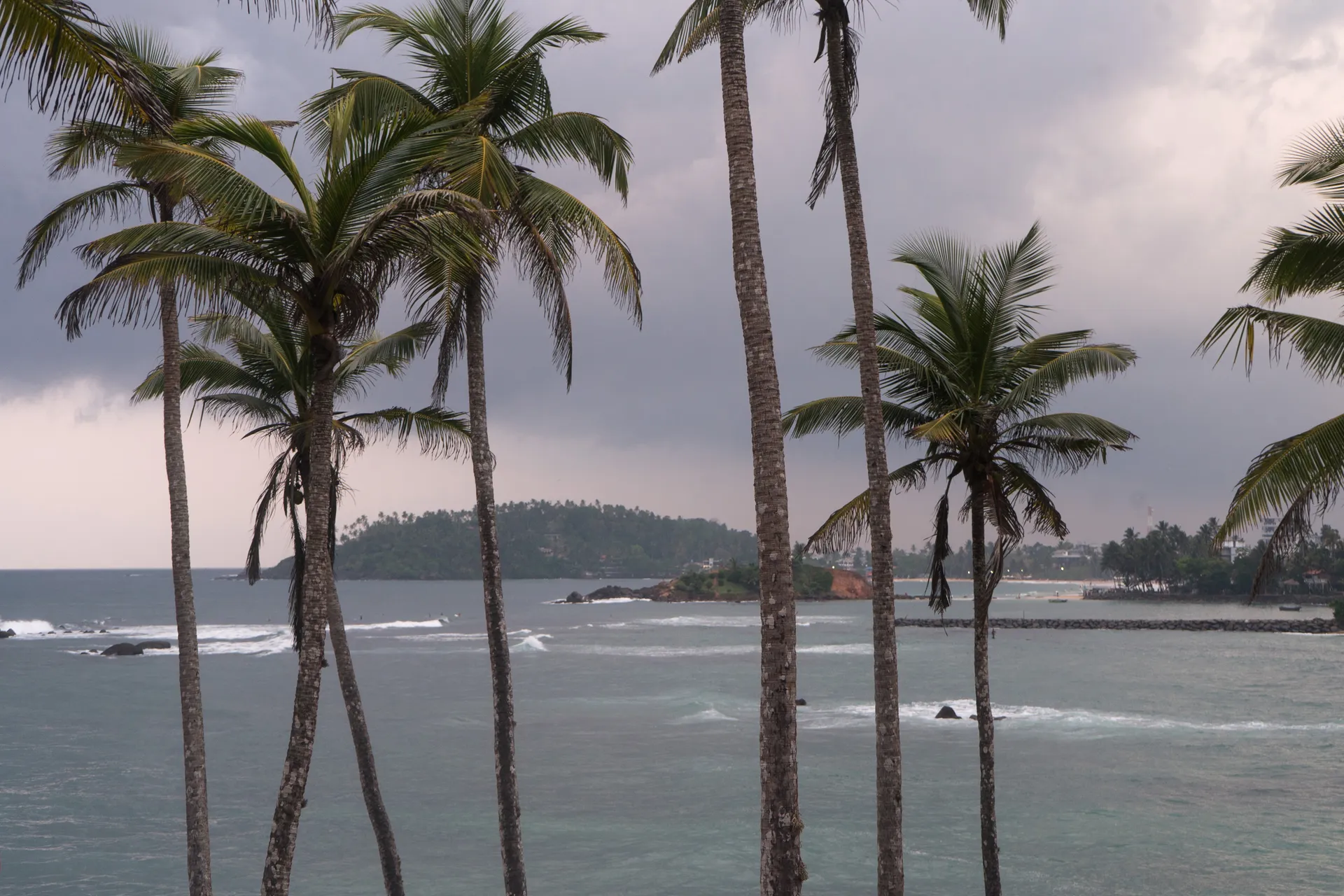The bay of Mirissa from Coconut Tree Hill, Sri Lanka