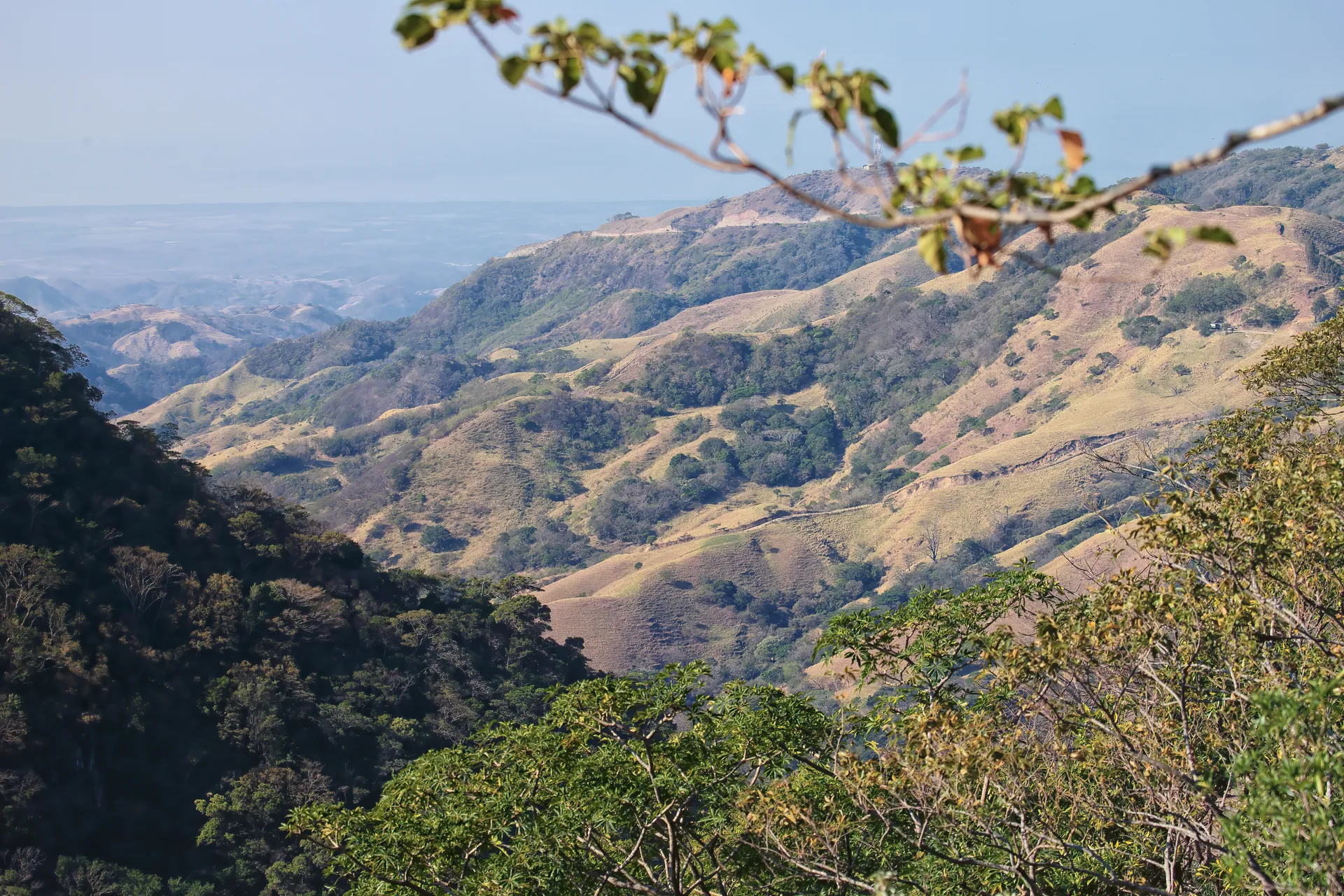 The mountain landscape around Monteverde, Costa Rica