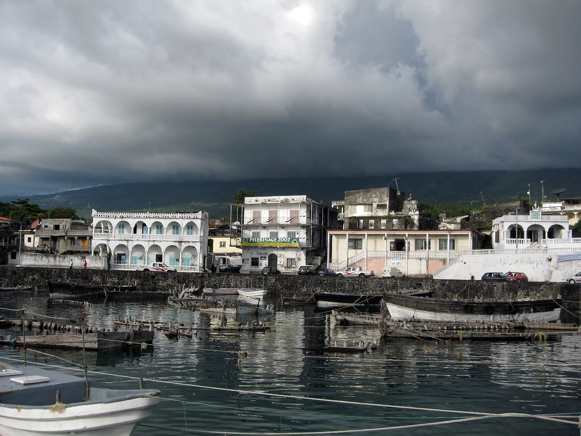 The old Friday mosque on the waterfront at Moroni