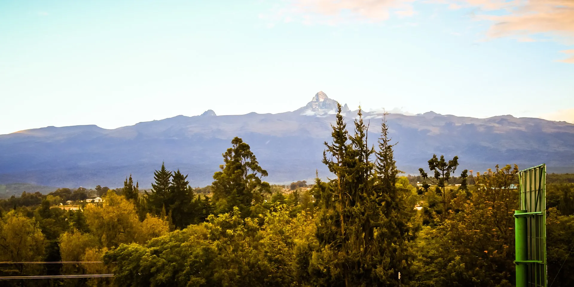 Mount Kenya above the forest near Nanyuki