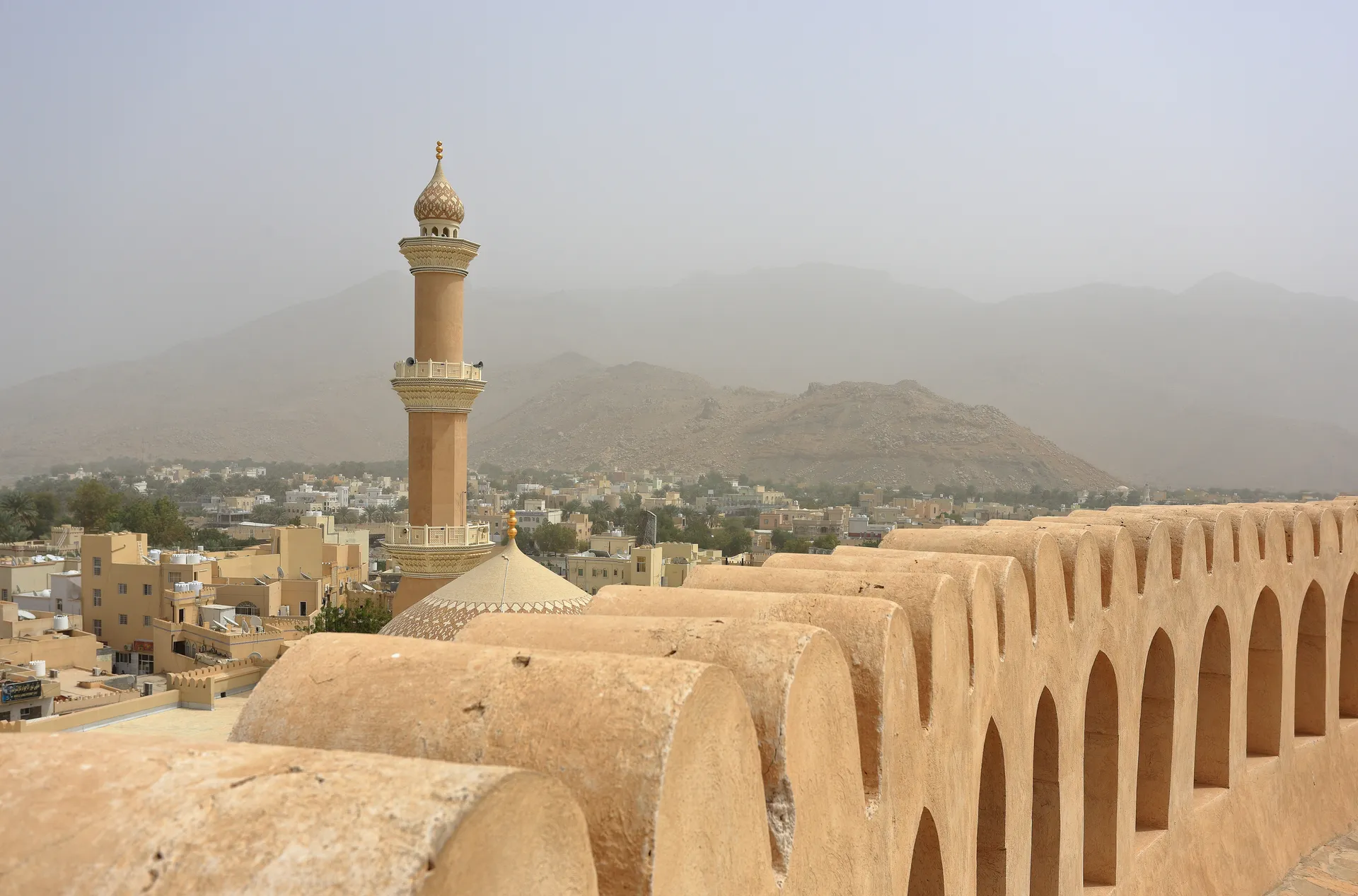 Nizwa Fort and the Friday Mosque in Nizwa, Oman