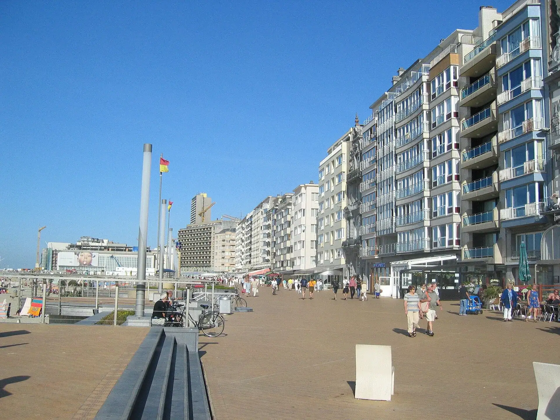 The promenade at Ostend along the North Sea