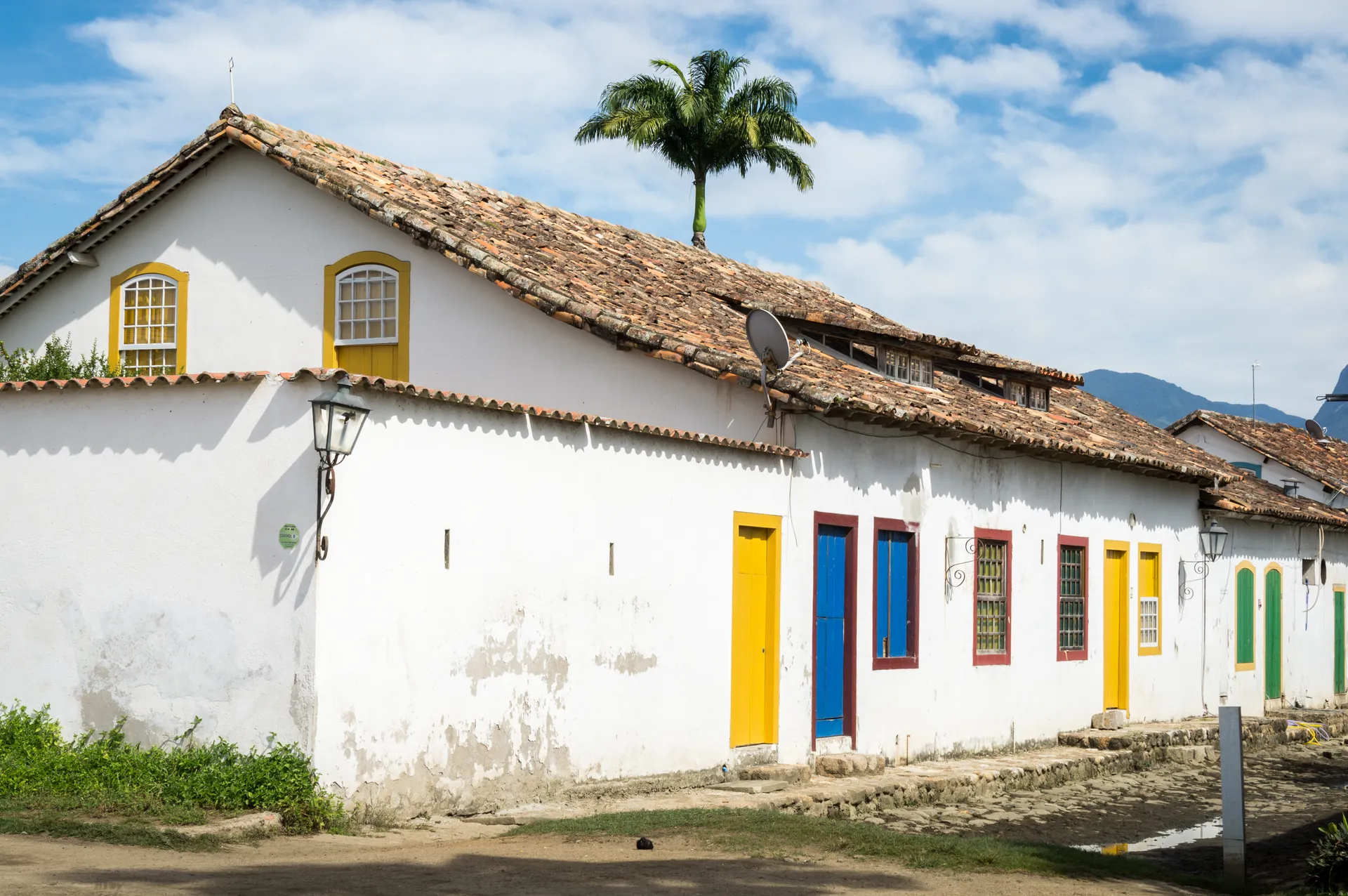 Colonial houses in the old town of Paraty, Brazil