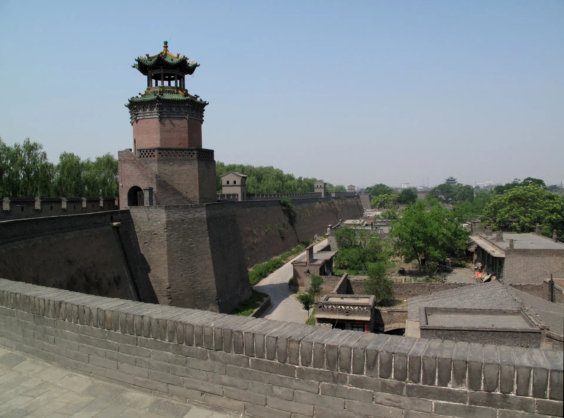 The ancient city wall of Pingyao, China