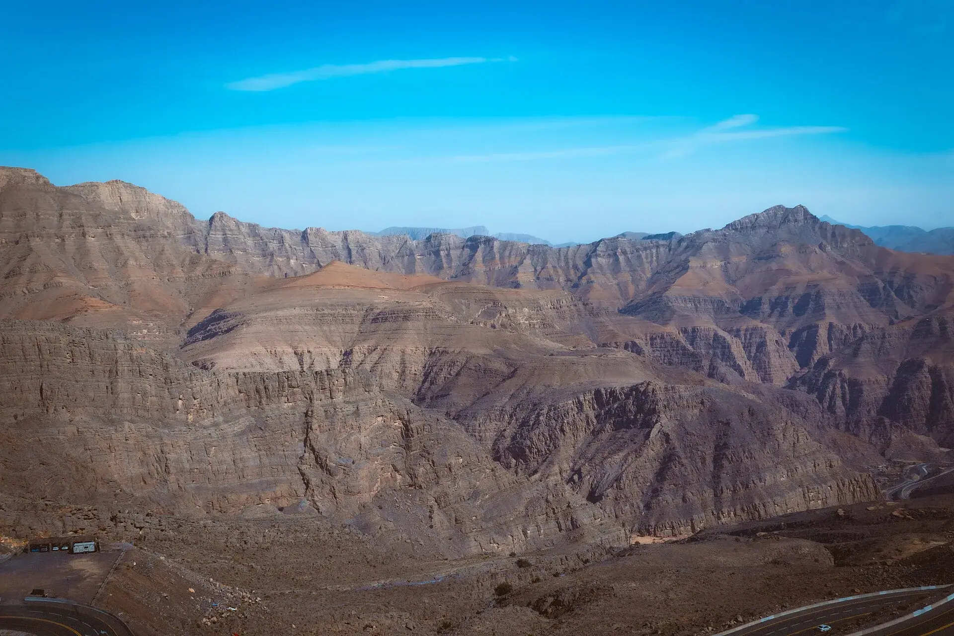 The Hajar mountains behind Ras Al Khaimah