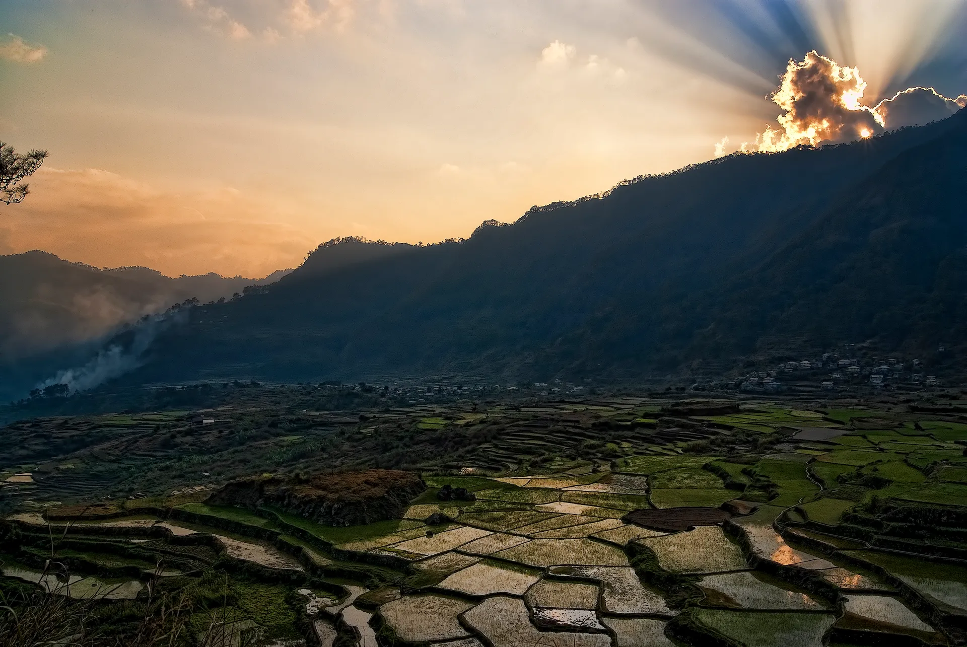 The rice terraces of Sagada in the Cordillera mountains, Philippines
