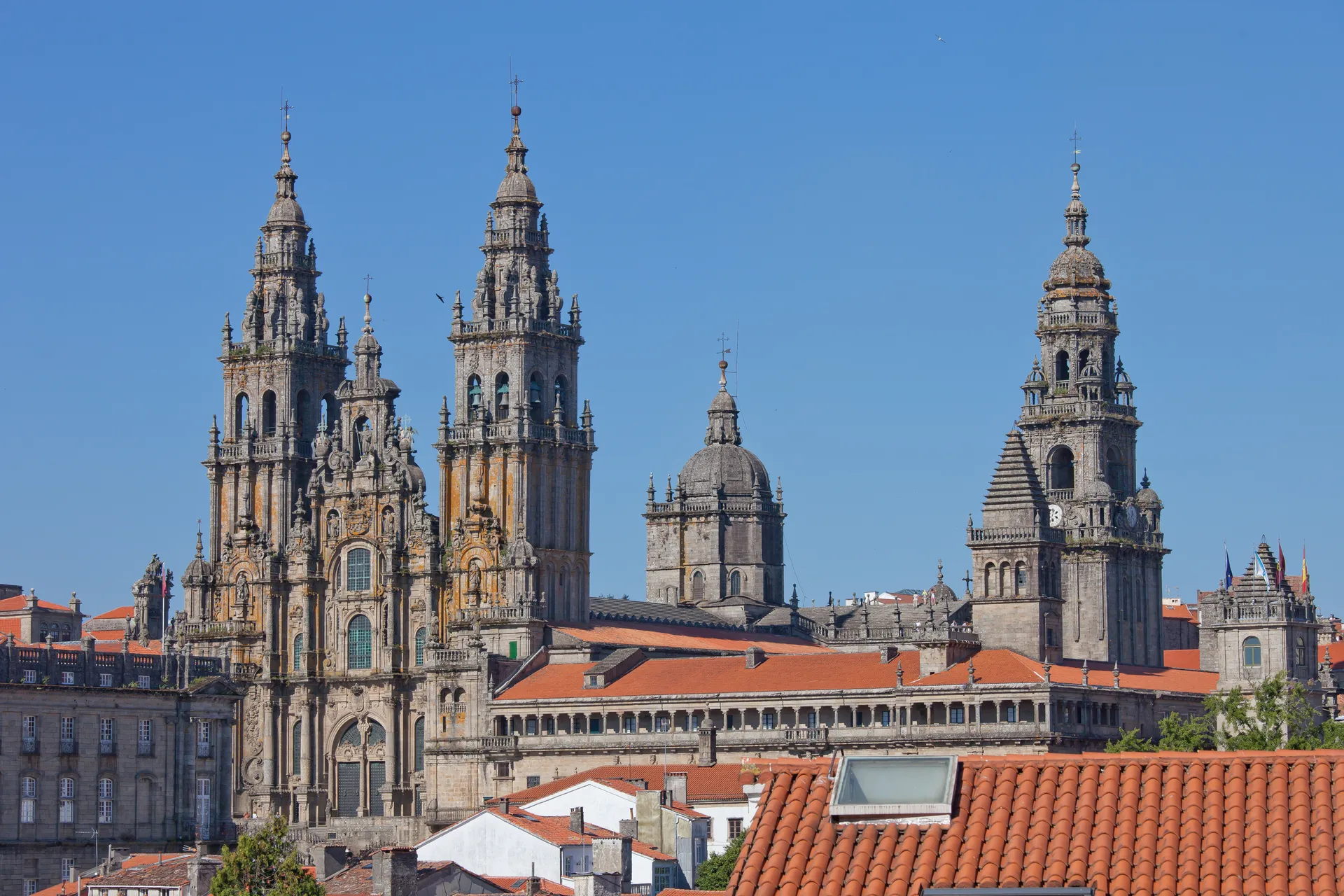 The cathedral of Santiago de Compostela, Spain