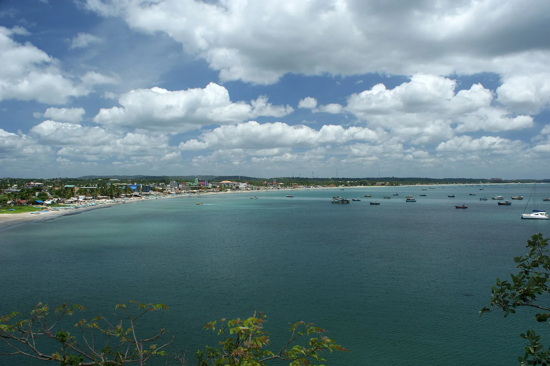 The turquoise water of Trincomalee bay