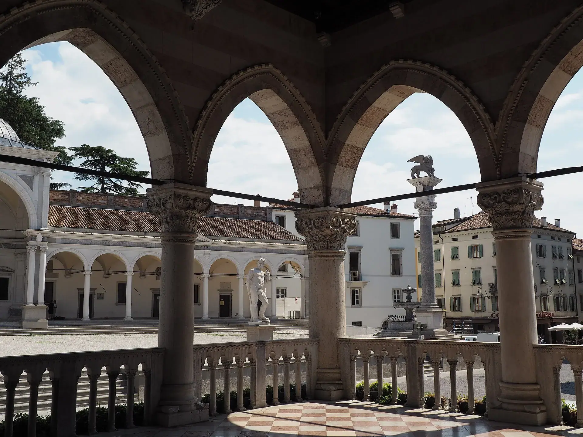The Loggia del Lionello looking out over the Piazza della Liberta in Udine