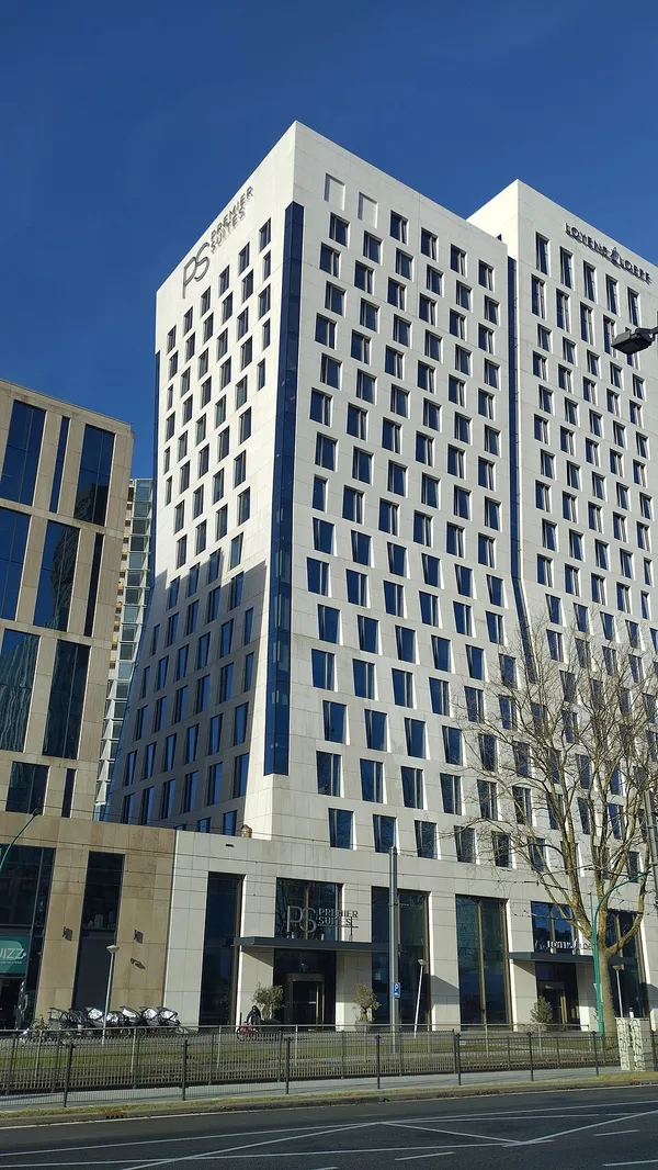 Premier Suites Amsterdam serviced apartment building exterior