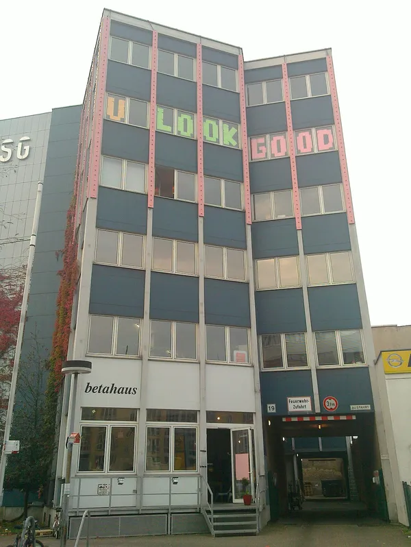 betahaus coworking space building facade in Berlin Kreuzberg