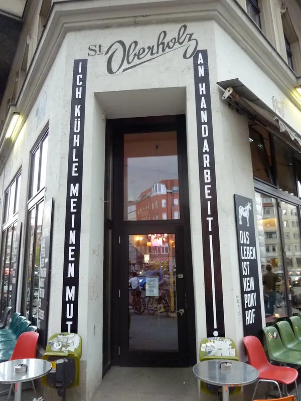Entrance of St. Oberholz cafe at Rosenthaler Platz, Berlin