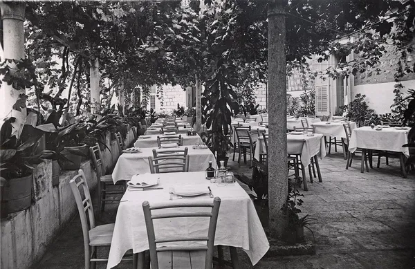 Proto Fish Restaurant terrace, Dubrovnik, 1912