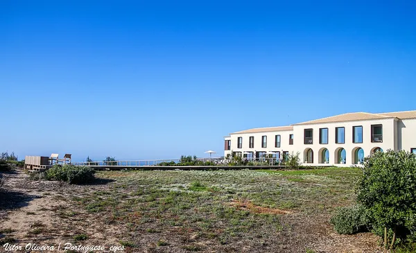 Aethos Ericeira hotel exterior on the clifftops at Praia da Calada, Portugal