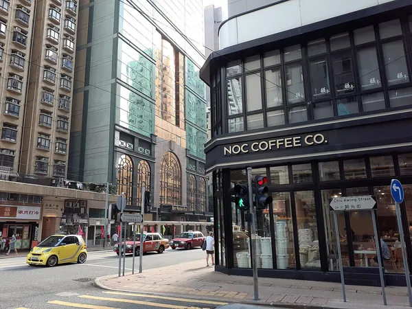 NOC Coffee Co. storefront at Des Voeux Road West, Sai Ying Pun, Hong Kong