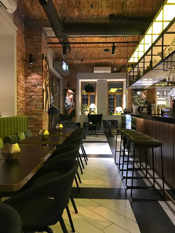 Bar lounge interior at Hotel Indigo Krakow Old Town