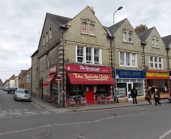 The Jericho Cafe storefront on Walton Street in Jericho, Oxford