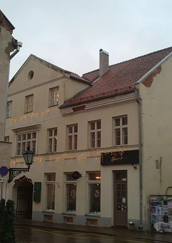 Werner Cafe exterior on Ülikooli Street in Tartu Old Town
