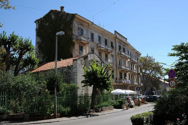 Hotel Bastion building at Trg Tri Bunara square in Zadar old town, a historic multi-story classical structure